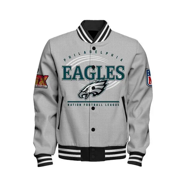 Philadelphia Eagles Super Bowl LIX Glory Varsity Jacket