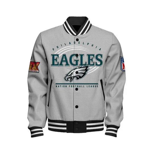 Philadelphia Eagles Super Bowl LIX Glory Varsity Jacket