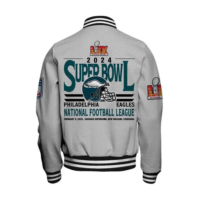 Philadelphia Eagles Super Bowl LIX Glory Varsity Jacket