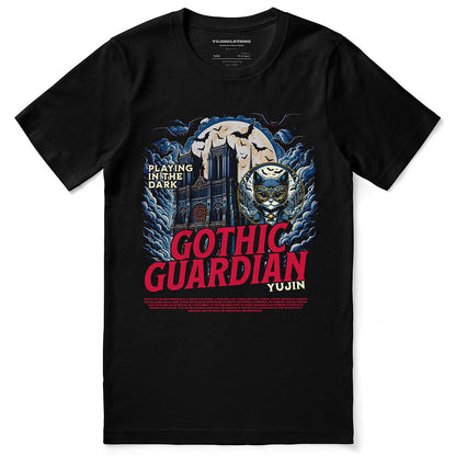 Gothic Guardian Cat T-Shirt