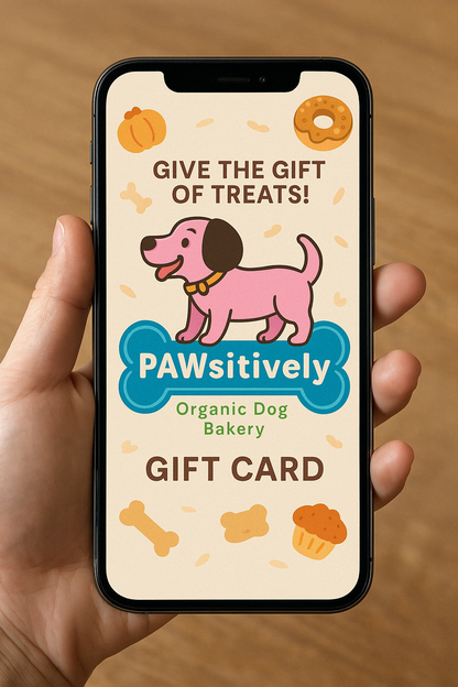 Give the Gift of Treats! - 🐾 PAWsitively Organic Dog Bakery Gift Cards