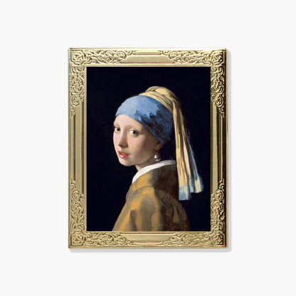 Girl with a Pearl Earring by Johannes Vermeer Art Frame Pin - Museum Souvenir Fine Art Lapel Pin