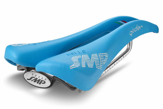 Selle SMP Glider Saddle with Steel Rails (Light Blue)