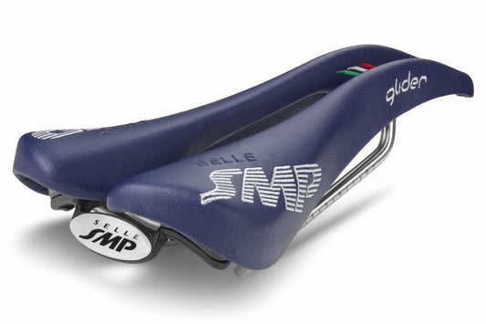 Selle SMP Glider Saddle with Steel Rails (Blue)