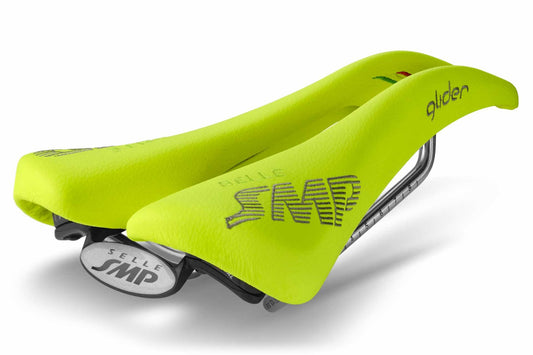 Selle SMP Glider Saddle with Steel Rails (Fluro Yellow)