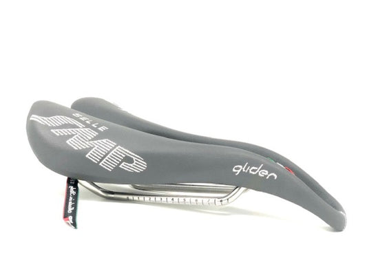 Selle SMP Glider Saddle with Steel Rails (Grey)