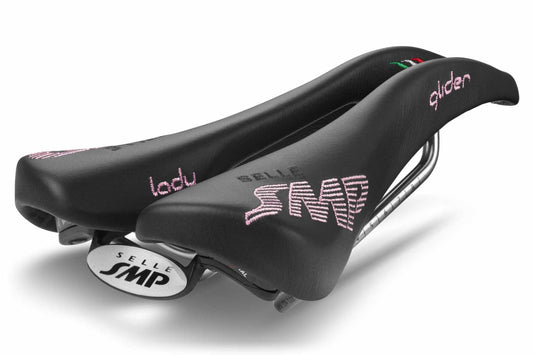 Selle SMP Glider Saddle with Steel Rails (Lady Black)