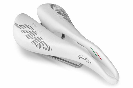 Selle SMP Glider Saddle with Steel Rails (White)