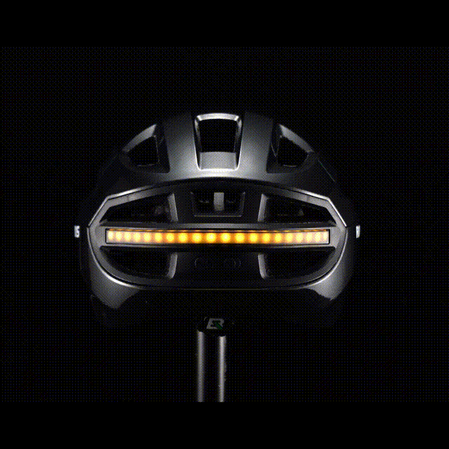 Steering Remote Smart Riding Helmet with Bike Headlight and Tail Light GlowGuard - Triathlete Store