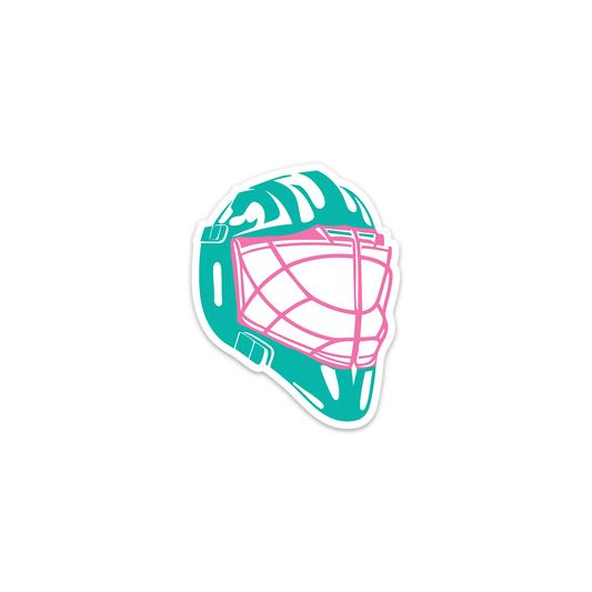 Colored Goalie Helmet Sticker