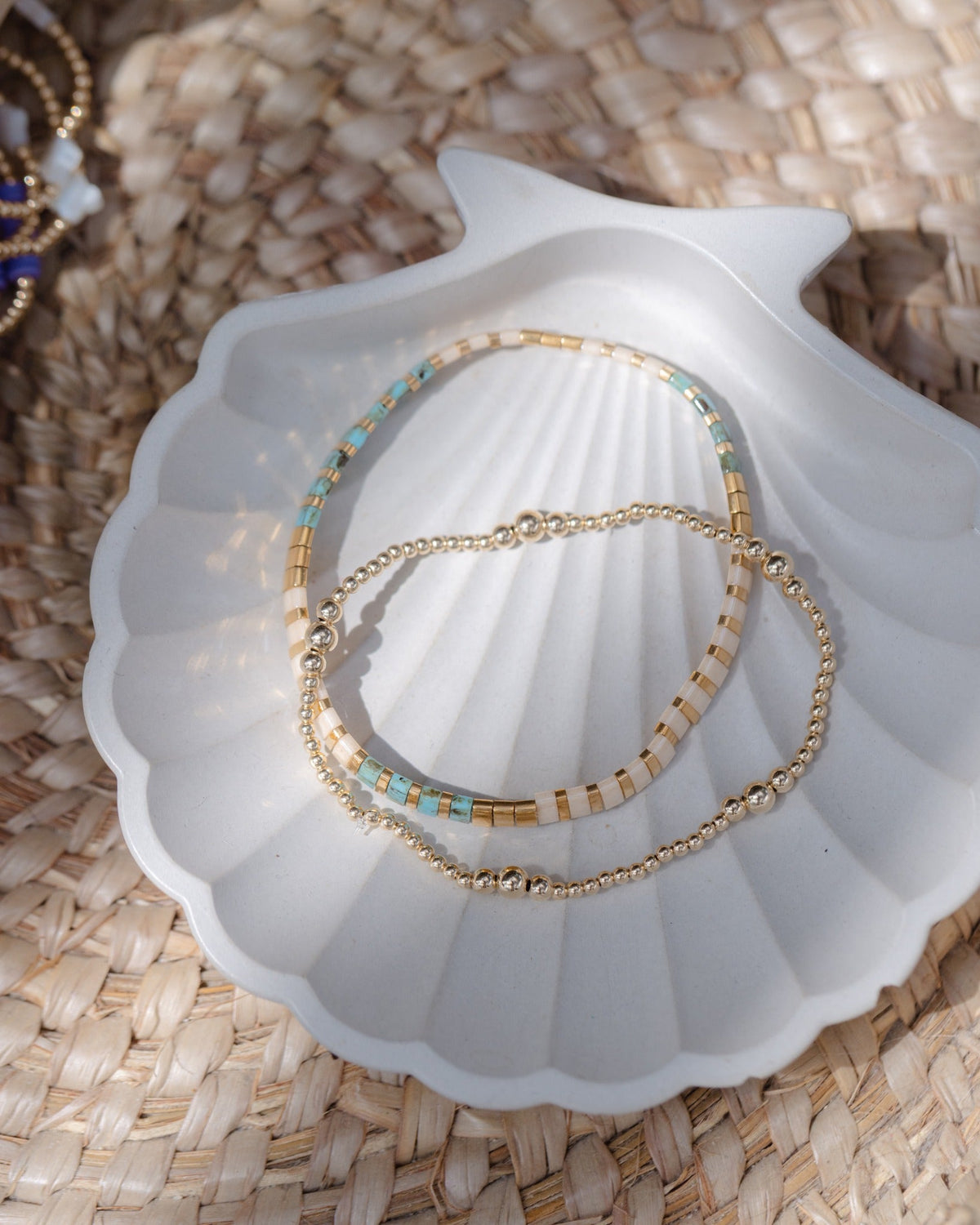 14K Gold-Filled Satellite Beaded Bracelet