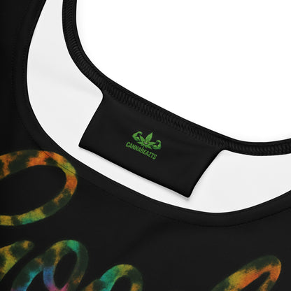 Good Vibes Cheetah Tie-dye Skater Dress
