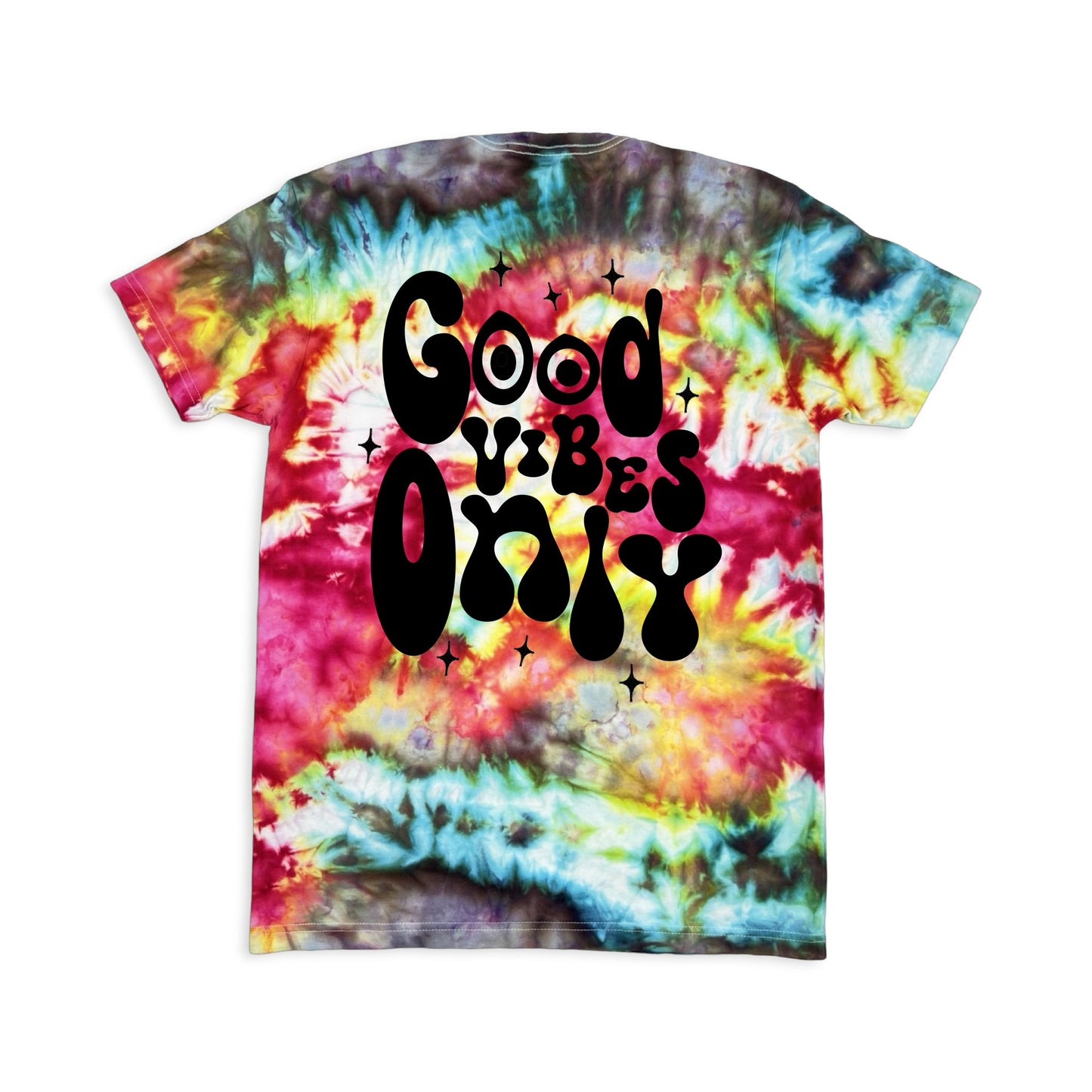 Good Vibes Only- Unisex Tie-Dye T-shirt - Infused with Obsidian