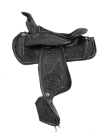 AJ Tack 5" Seat Decorative Western Saddle