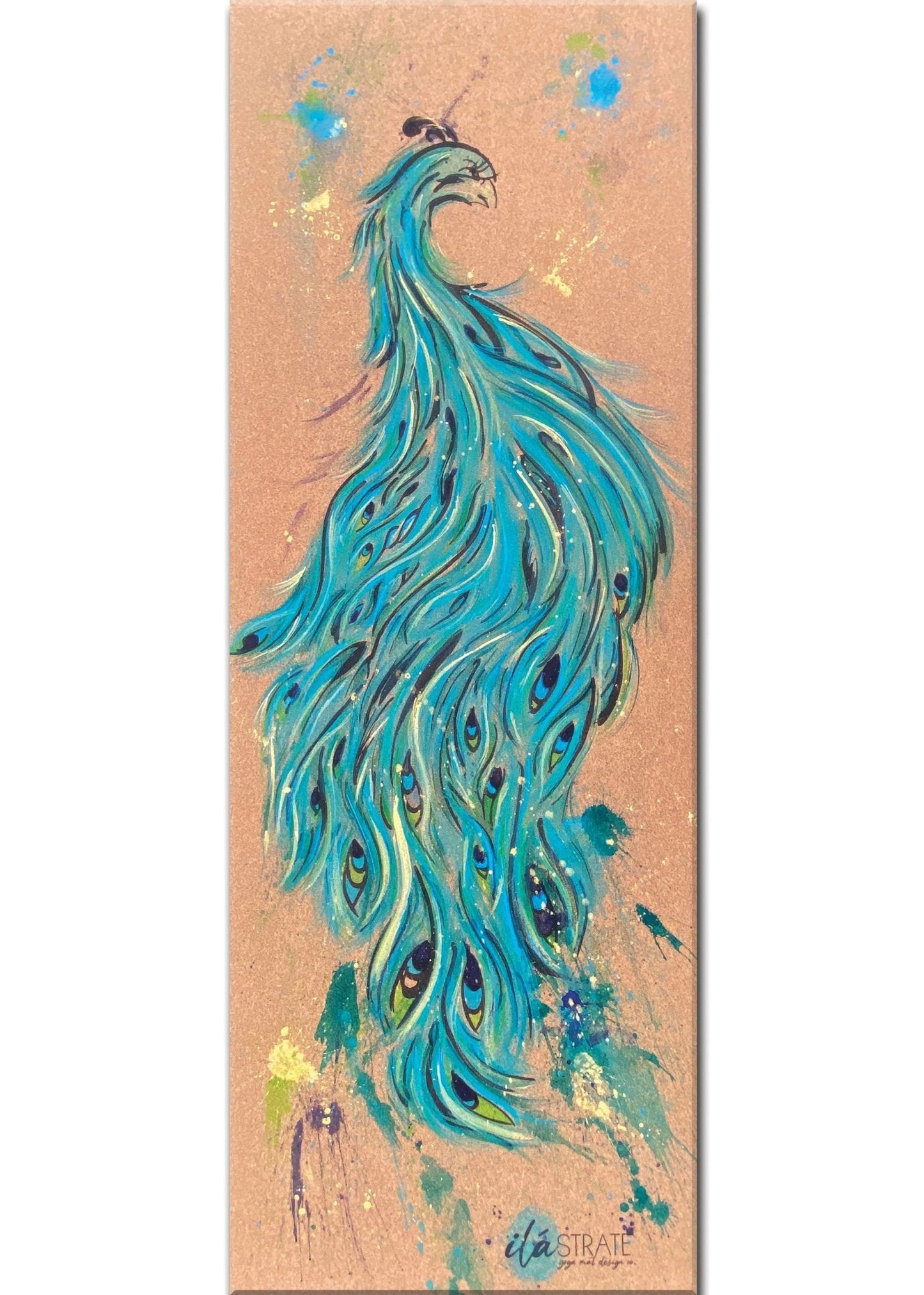 Grace Hand Painted Cork Yoga Mat