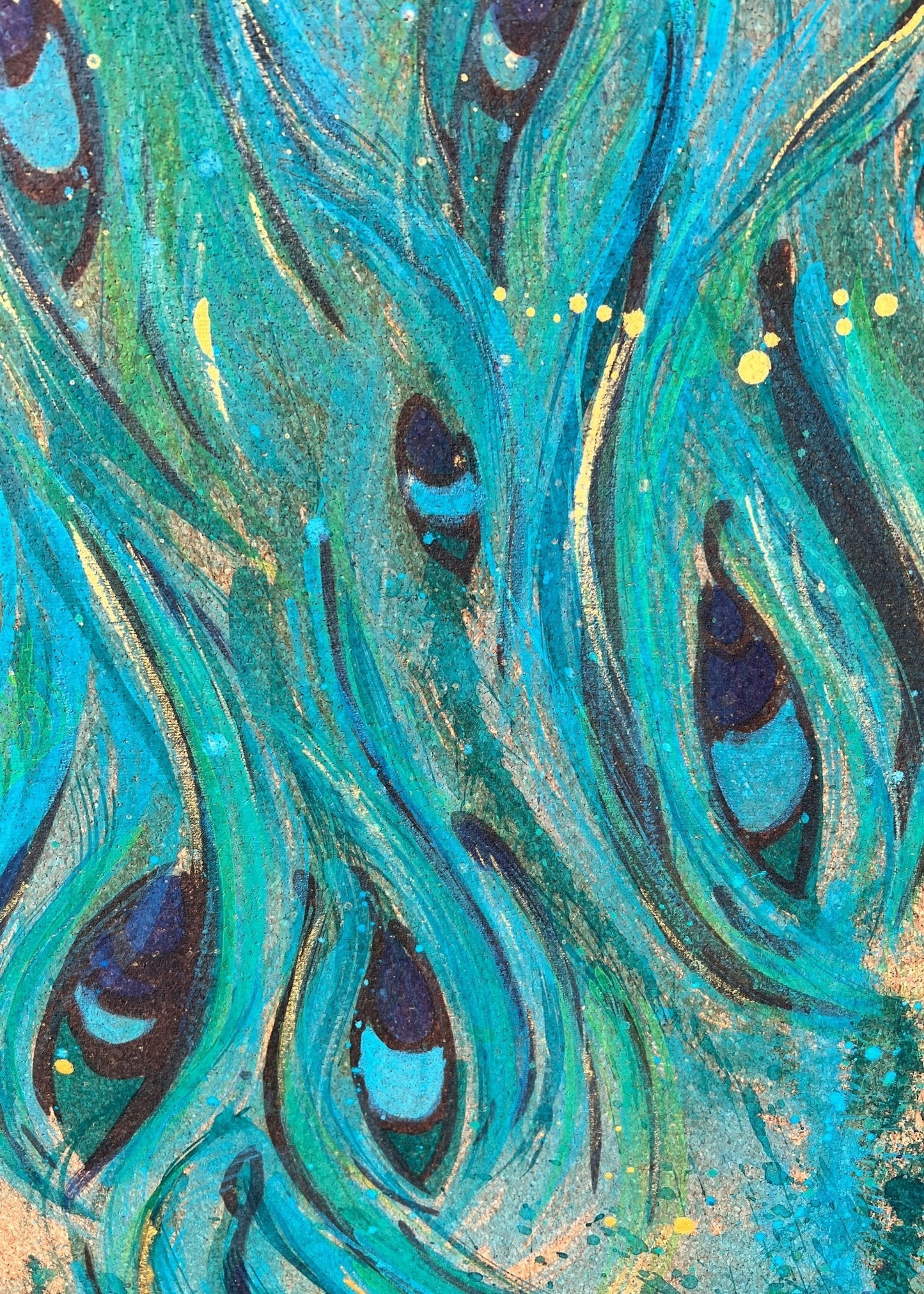 Grace Hand Painted Cork Yoga Mat