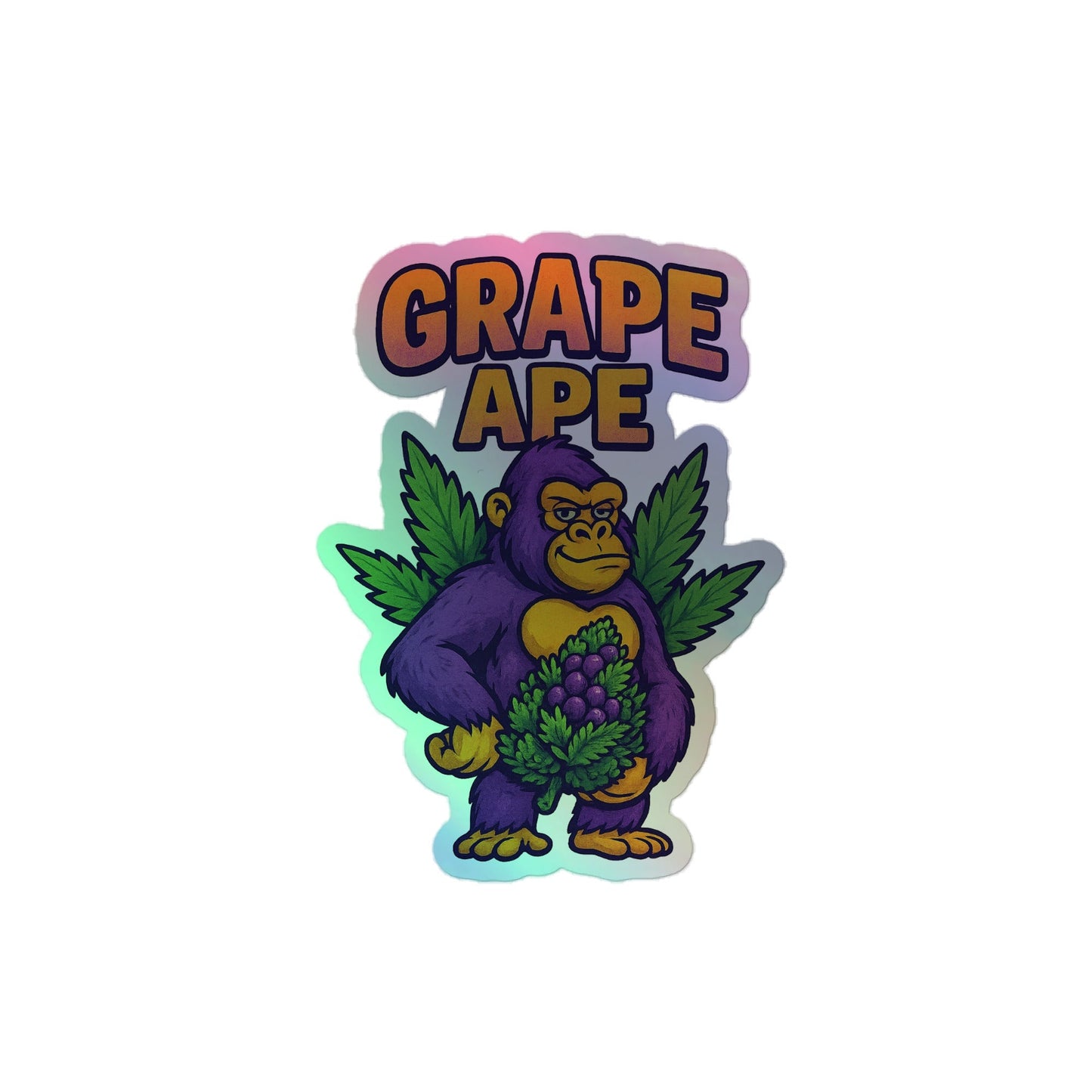 Grape Ape Holographic stickers