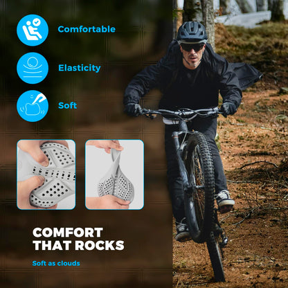 ROCKBROS Extra Soft Silicone Bike Seat Cushion – Anti-Slip, Breathable Cover