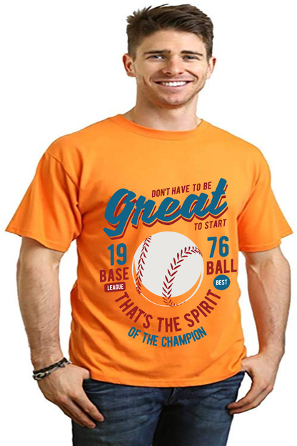 Great Baseball Men's Bamboo Viscose/Organic Cotton Short Sleeve Graphic T-Shirt