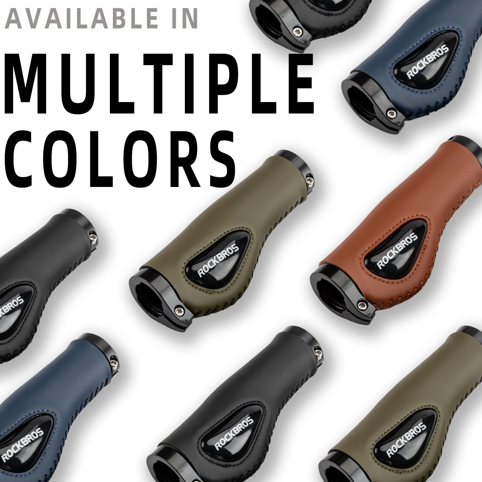 ROCKBROS Bike Handle Grips Ergonomics Design Soft Gel Dual Lock - Triathlete Store