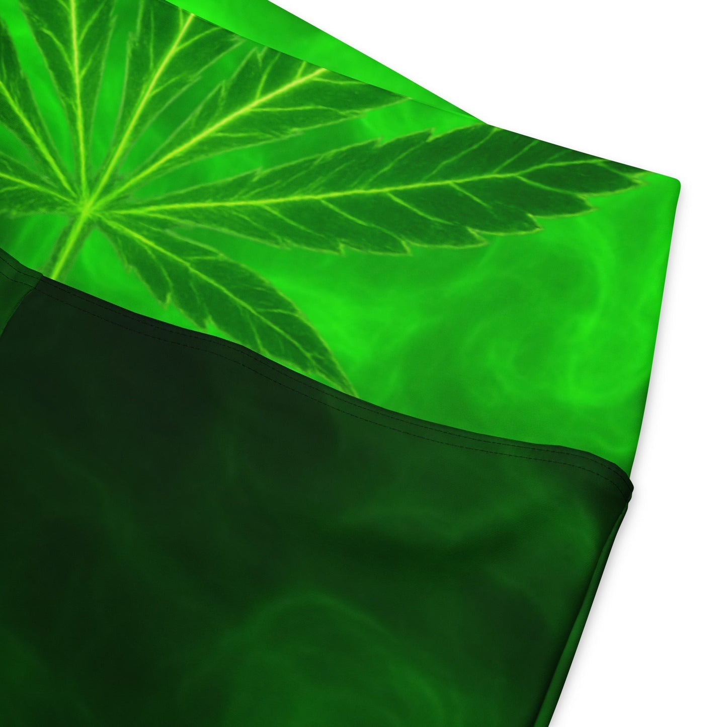 Green smoke Flare leggings