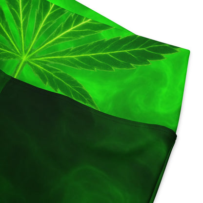 Green smoke Flare leggings