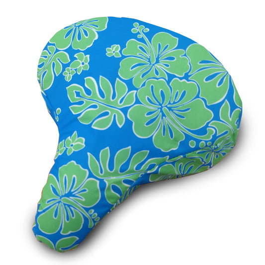 Cruiser Candy Padded Seat Cover (Blue Lanai Hibiscus)