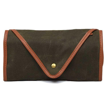 Canvas Roll-Up Clutch Organizer