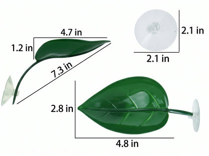 Suction-Cup Leaf Basking Platform & Elevated Perch