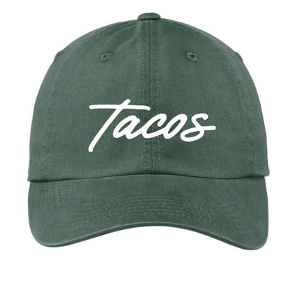 Tacos Cursive Baseball Cap