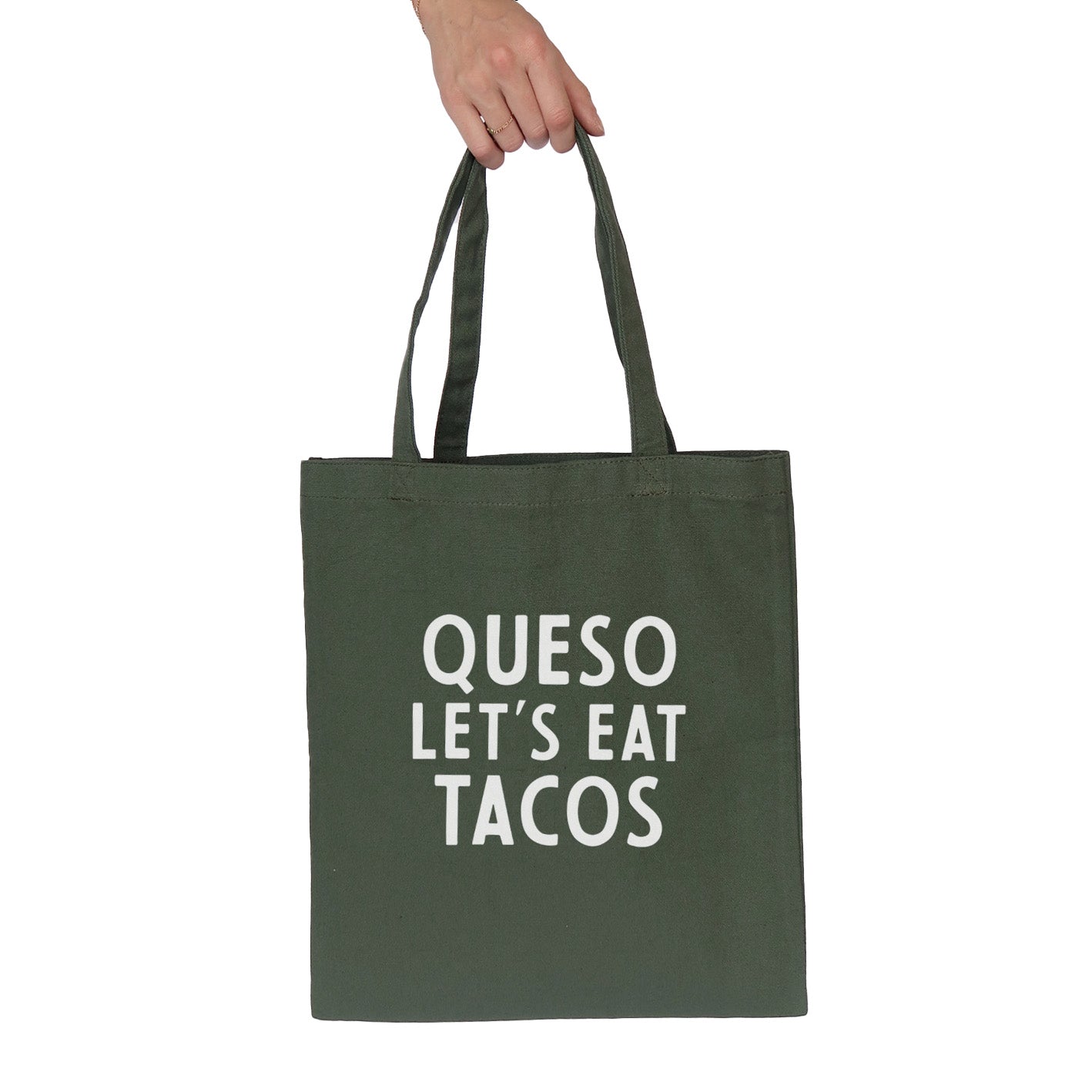 Queso Let's Eat Tacos Tote Bag