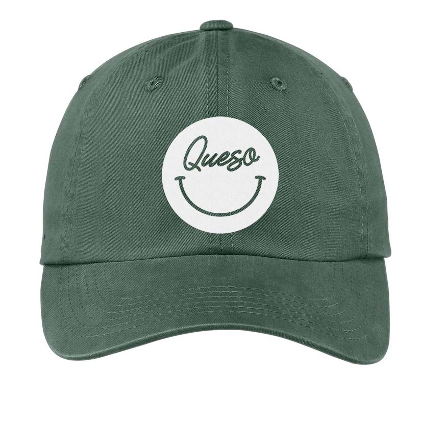 Queso Cursive Smile Baseball Cap