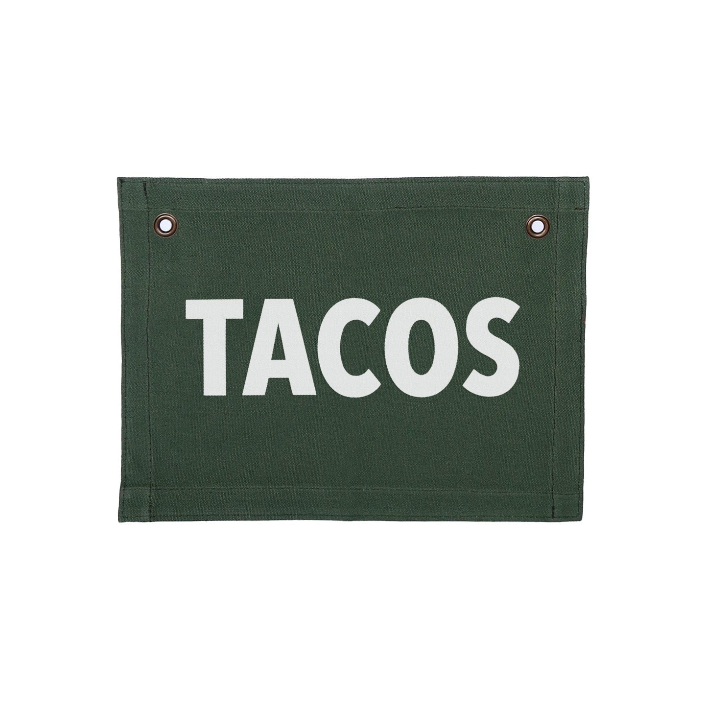 Tacos Small Canvas Flag