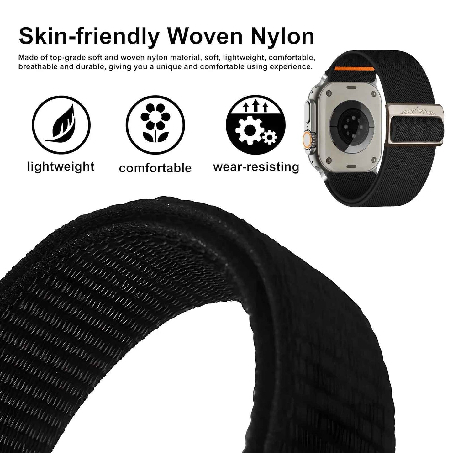 Elastic Apple Watch Armband Series 11/10/9/8/7/6/5/4/ SE / Ultra 1/2/3