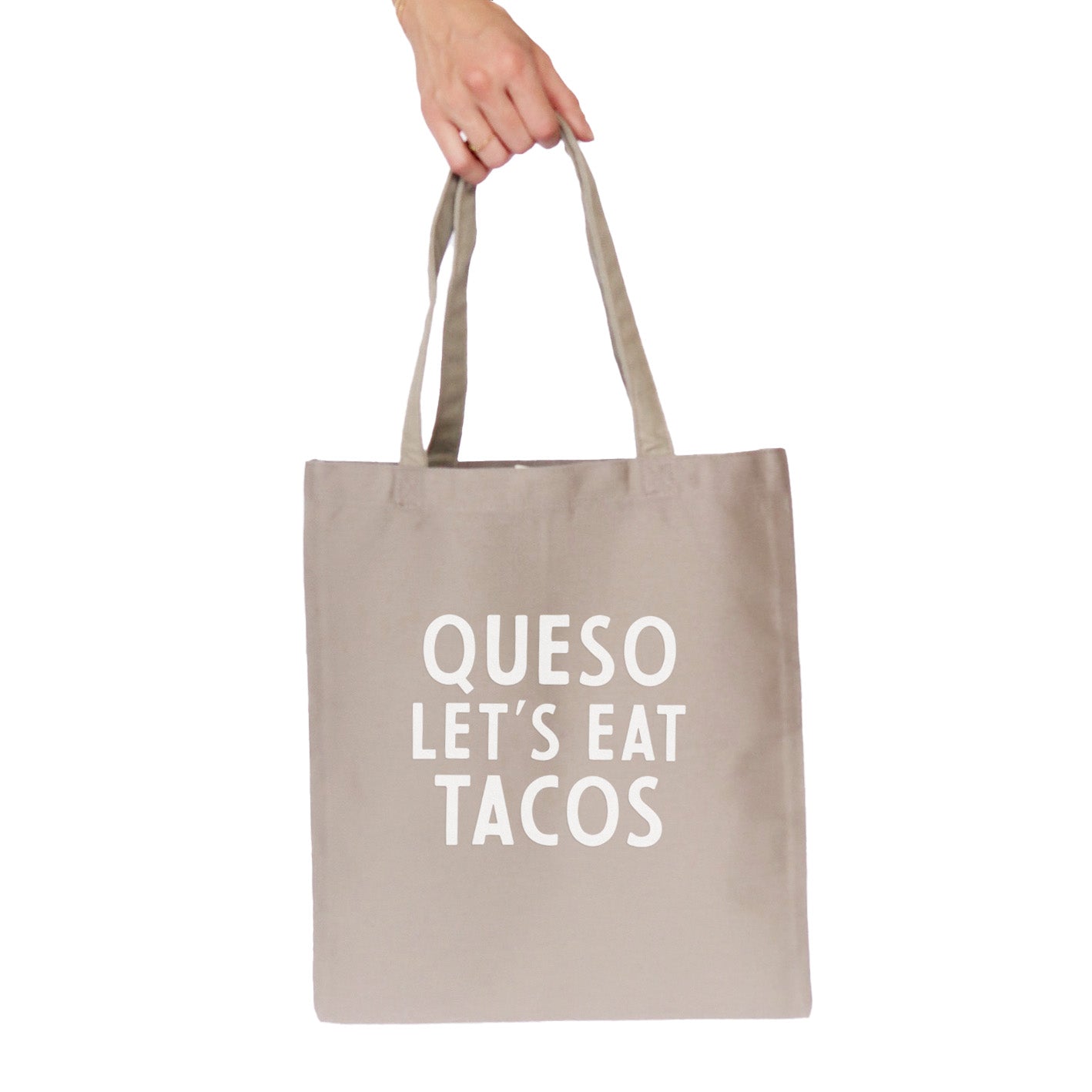Queso Let's Eat Tacos Tote Bag