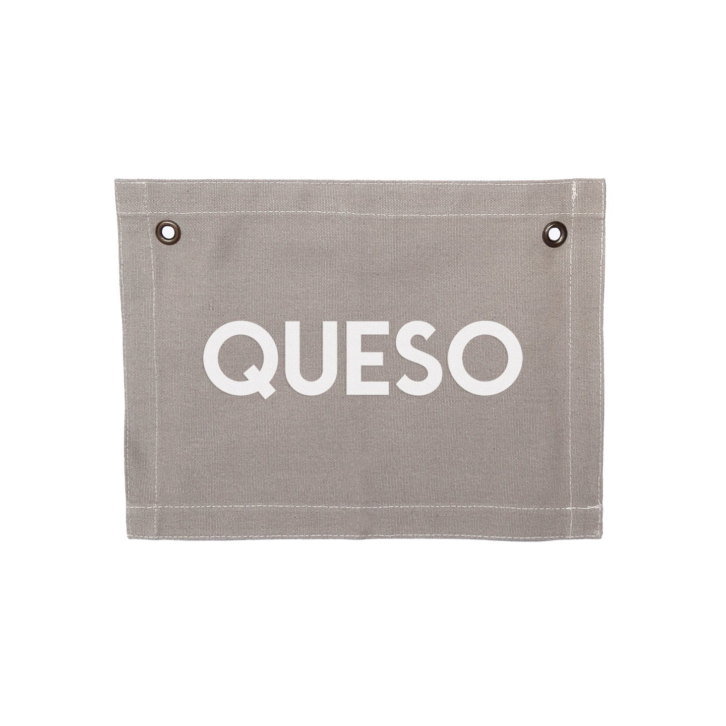 Queso Small Canvas Flag