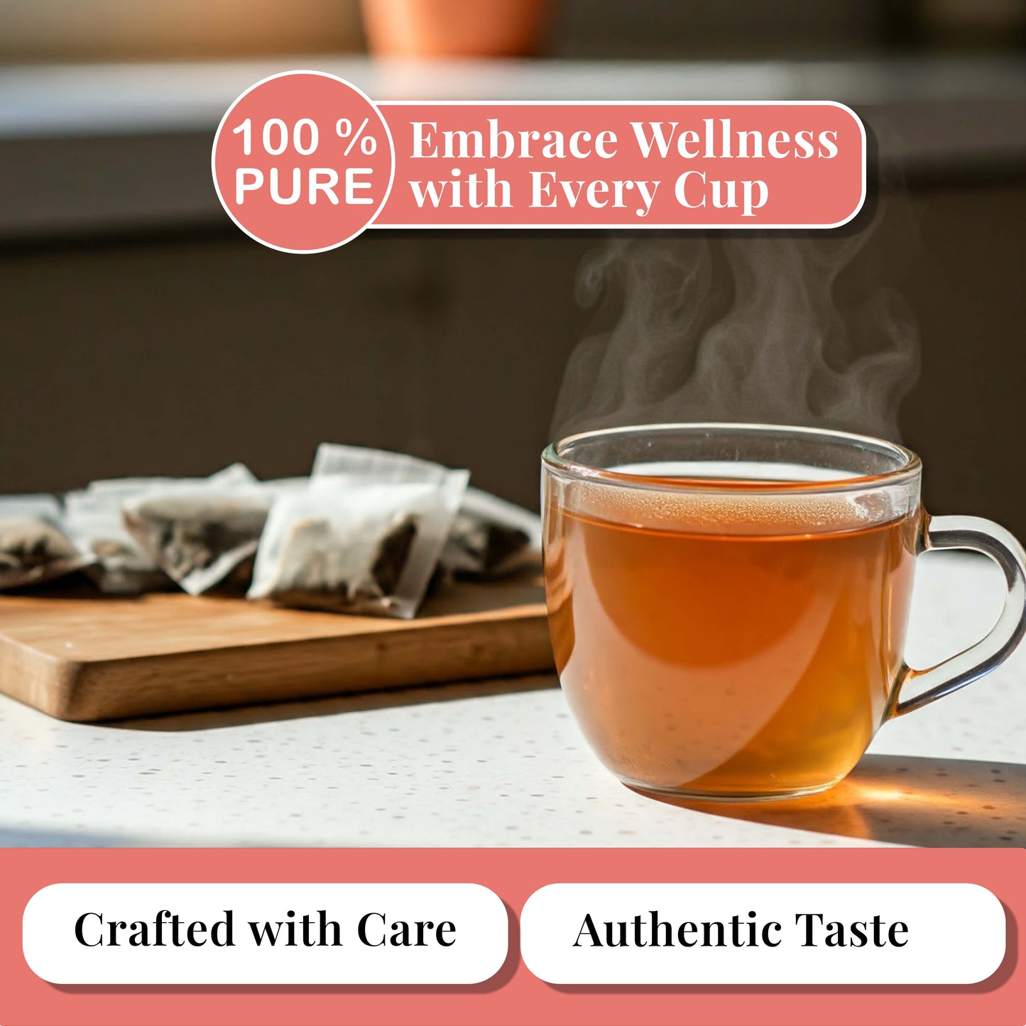 Guava Leaf Tea - 50 Bags, 100% Pure Guava Leaves (Té De Hoja de Guayaba ) Stress Relieving, Herbal Tea- Non-GMO, Vegan, Caffeine-Free