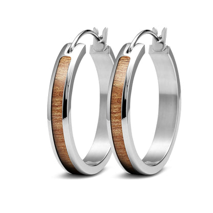 Gum Burl Hoop Earrings