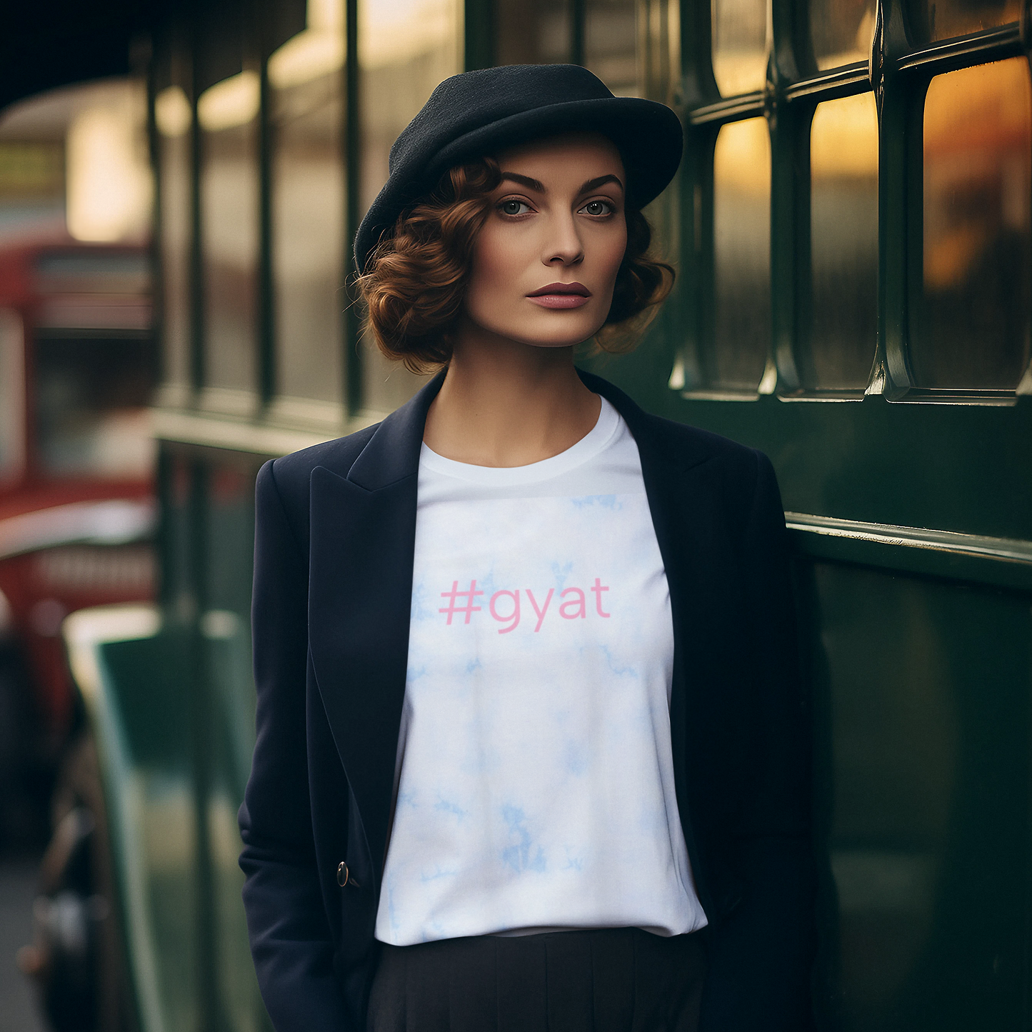 #gyat High End Tie-Dyed T-Shirt