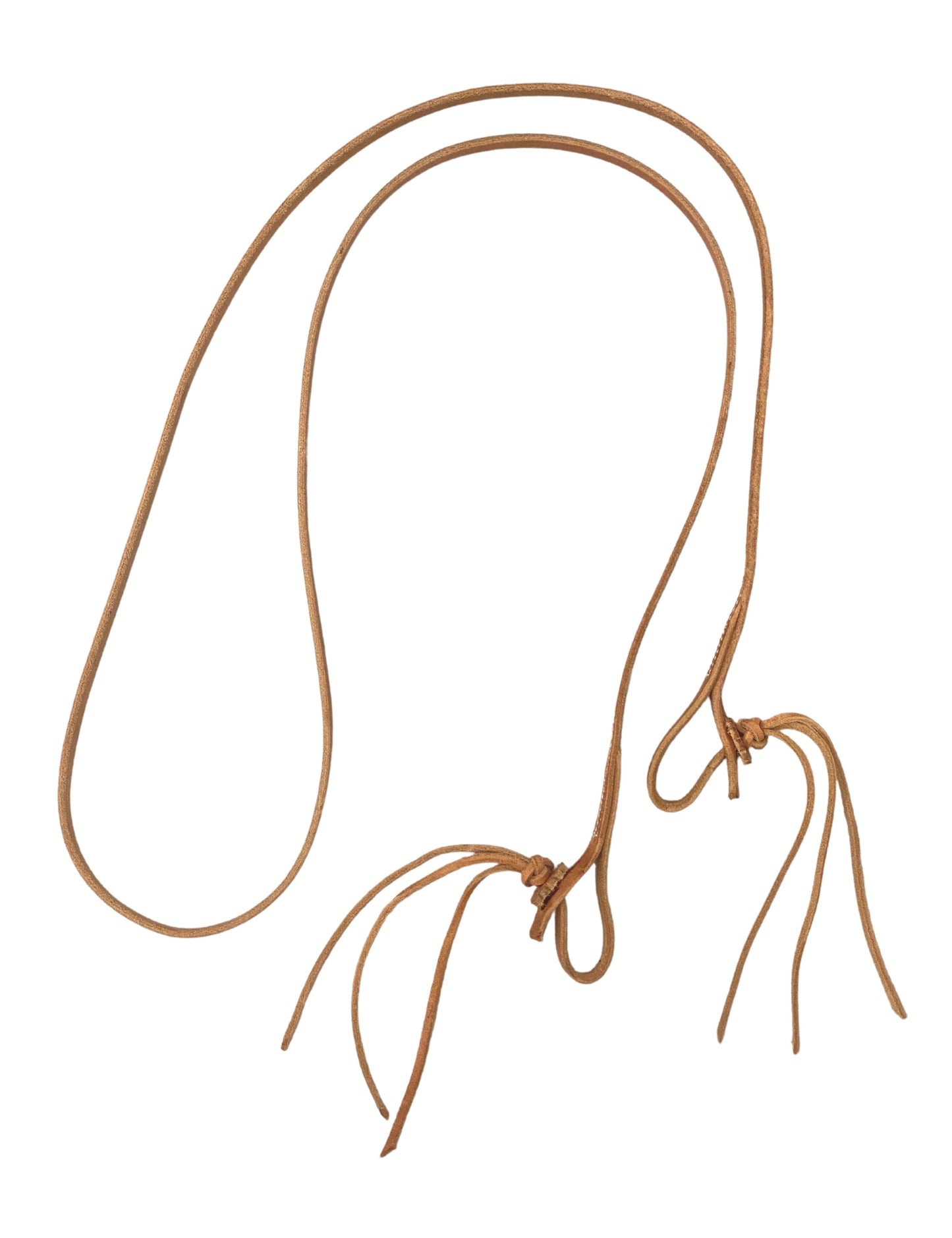 AJ Tack Harness Leather Rattlesnake Roper Reins - 5/8in x 7ft 9in