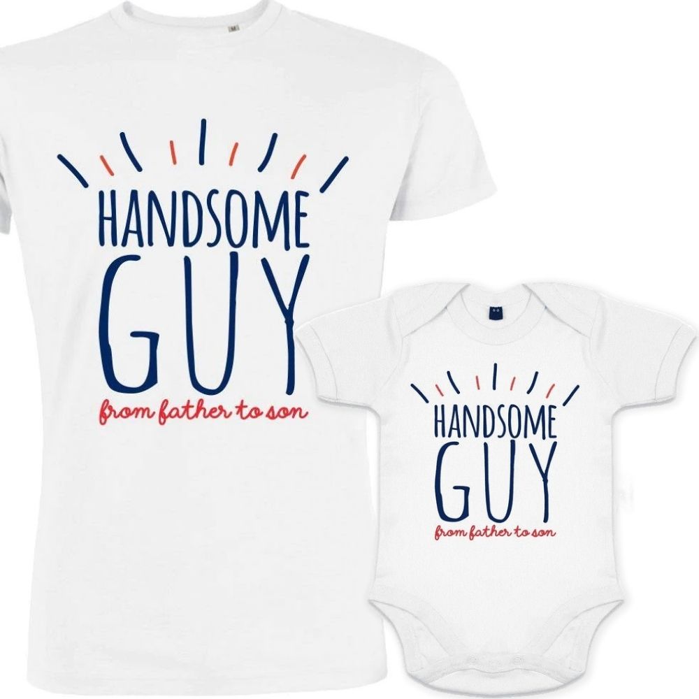 Handsome Guy from Father to Son Dad and Child Matching Outfit