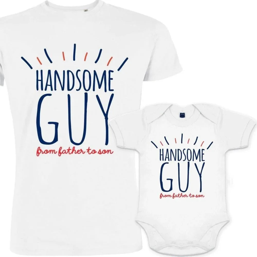 Handsome Guy from Father to Son Dad and Child Matching Outfit