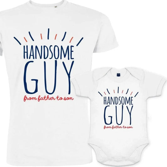 Handsome Guy from Father to Son Dad and Child Matching Outfit