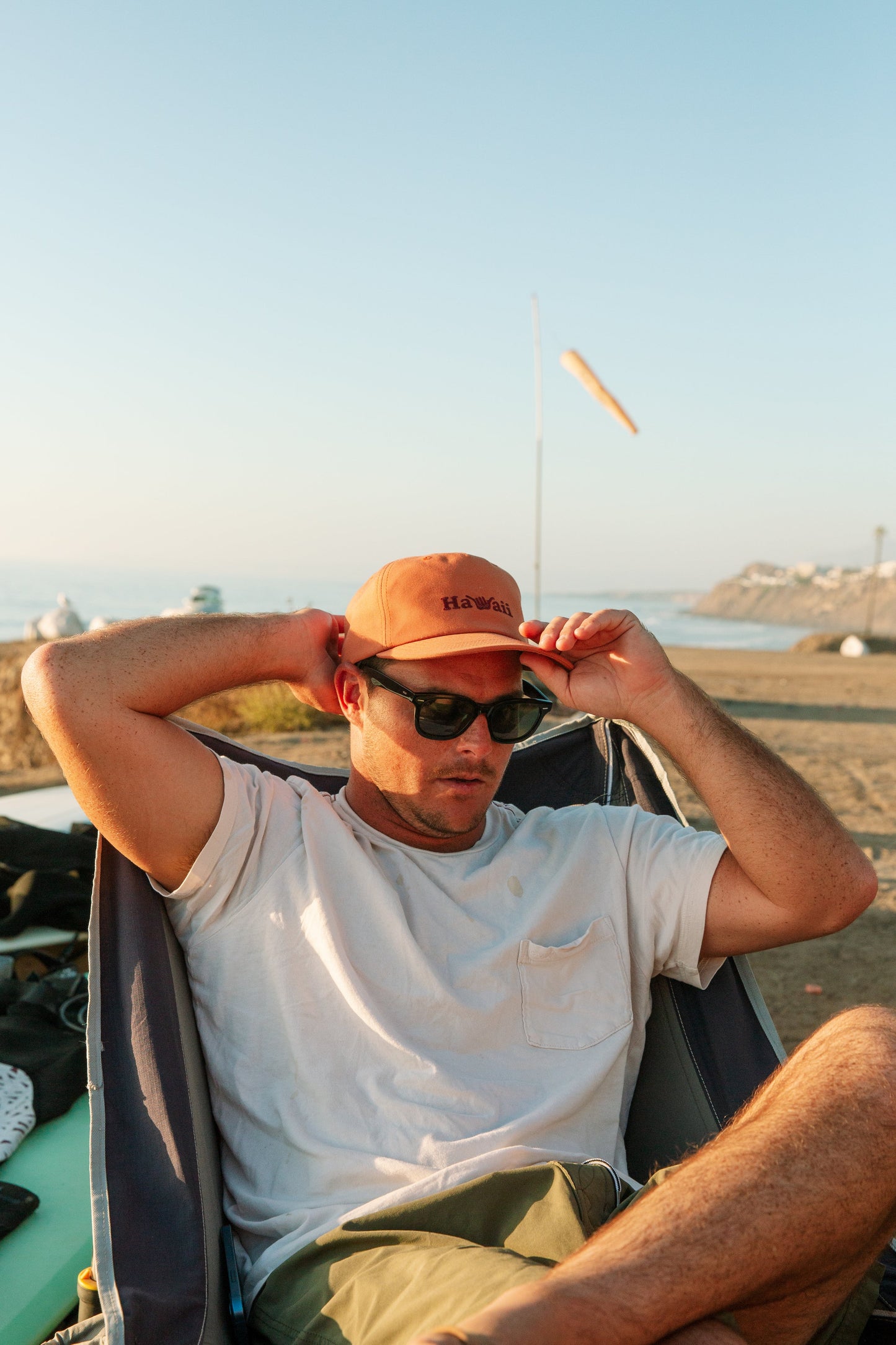 Hawaii Poly Cap - Tangerine