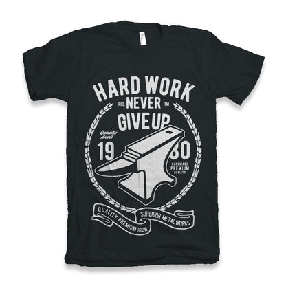 Hard Work Anvil Men's Bamboo Viscose/Organic Cotton Short Sleeve Graphic T-Shirt