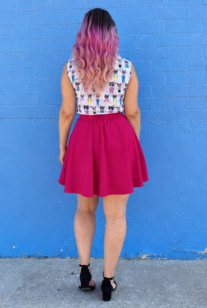 Harper Skater Skirt in Pink