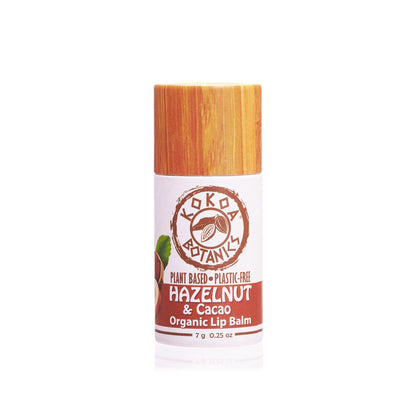 Hazelnut and Cocoa Butter - Natural Organic Lip Balm - Vegan - Plastic Free