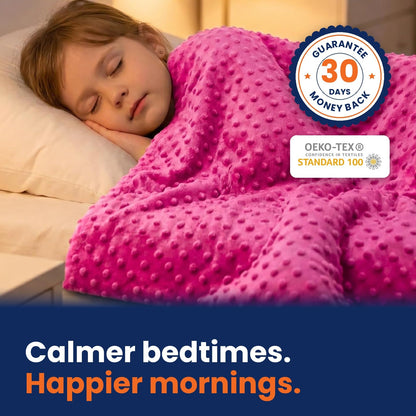 Kids Weighted Blanket with Removable Minky Cover