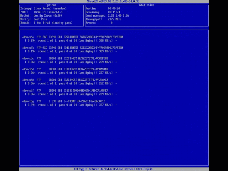 Hard Drive Eraser Bootable USB – Secure Disk Wipe Utility (DoD Standard)