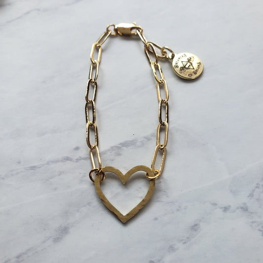 Gold Heart Bracelet